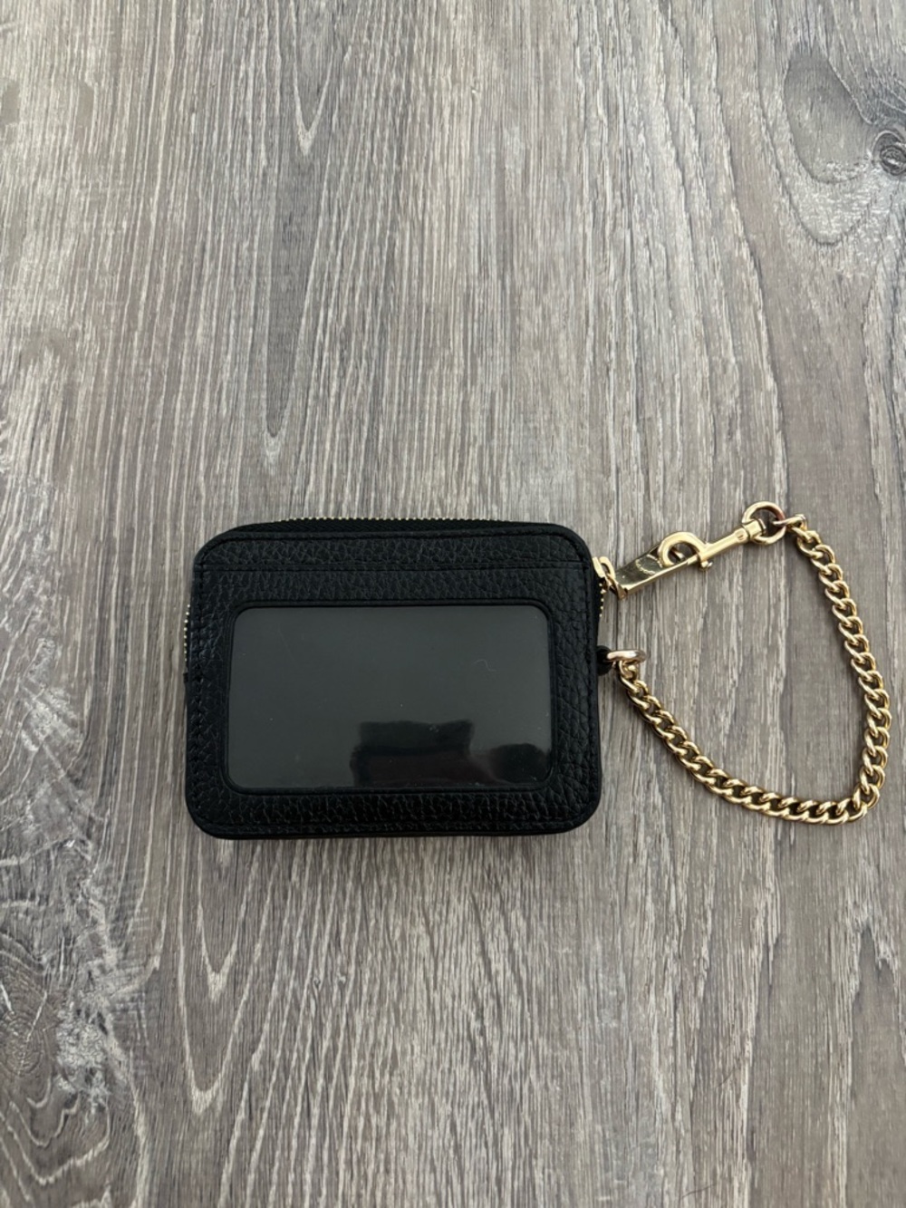 Coach Black Zip Card Case Wallet In Signature Canvas - Picture 7 of 9